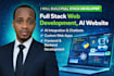 build full stack developer, full stack web development, ai website