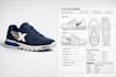design sneakers shoe tech pack footwear cad wheel sole pattern for manufacturing
