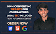design a high converting website for contractors
