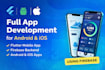 develop flutter app with firebase, api and admin panel