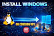 install windows 10 or 11 on contabo vps with full rdp setup