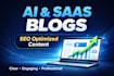 write high quality SEO blog posts for ai and saas startups