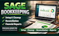 do sage bookkeeping setup cleanup reconciliation and financial reports