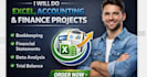 do excel projects, accounting and finance projects
