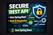 build secure efficient rest API in java spring boot