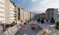 renew3d residential compound,neighborhood design,cgi apartment,playground render