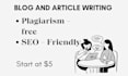 write SEO friendly blog posts and articles