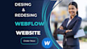 develop a responsive webflow landing page