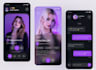 create a tinder style dating app with liquid glass UI