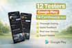 provide 12 testers for google play console closed testing