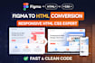 convert figma, PSD or design to responsive HTML CSS