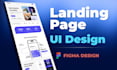design a modern landing page UI in figma