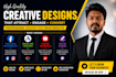 design high converting facebook and google ad creatives post and yt thumbnail
