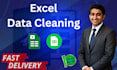 do excel data cleaning, sorting, formatting and spreadsheet cleanup