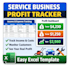 create an excel profit tracker dashboard for your business