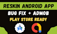 reskin and fix bugs in codecanyon android app