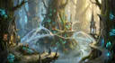 design fantasy background and landscapes