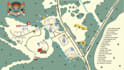 create acustom illustrated map for festivals