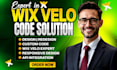 wix velo code, wix code, design and design wix website, wix online store