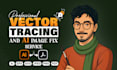 do professional vector tracing, logo redraw and ai image fix