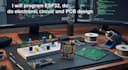 do electronic circuit and pcb design, program esp32