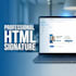 design a professional clickable HTML email signature