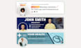 design a custom professional linkedin banner and avatar