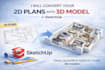 convert 2d drawings into a precise sketchup 3d model
