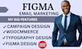setup email campaign design figma woocommerce figma email typography design