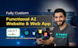 do full stack custom next js ai assistant saas website development