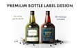 design premium bottle labels for wine, gin and spirits