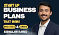 write startup business plan for loan approval