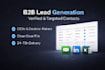 provide targetet b2b leads with verified email and contact research