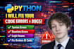 fix buggy ai python code using any library