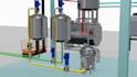 create 3d manufacturing animation, 3d factory animation, 3d chemical animation