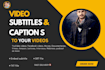 create accurate english subtitles and captions for your videos