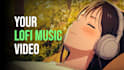 create a custom lofi loop animation music video for youtube