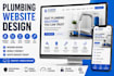 design a modern plumbing website in wordpress elementor