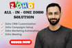 customize and automate zoho CRM workflows, apis, and integrations