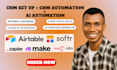 setup airtable database, airtable automation crm, softr webapp, airtable expert