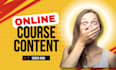 develop your elearning course with lessons, quizzes, slides, course curriculum