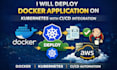 deploy docker application on kubernetes with cicd integration