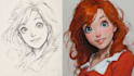 sketch characters into anime style
