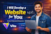 develop a modern responsive e commerce or business website