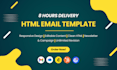 design a responsive HTML email template