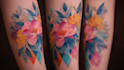 custom a watercolor tattoo design