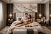 create stunning 3d bedroom rendering, luxury bedroom design