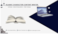 write islamic character building content for children
