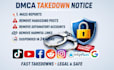 permanently remove mugshots articles  harassing copyright leaked content by dmca