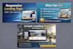 create a responsive HTML CSS website